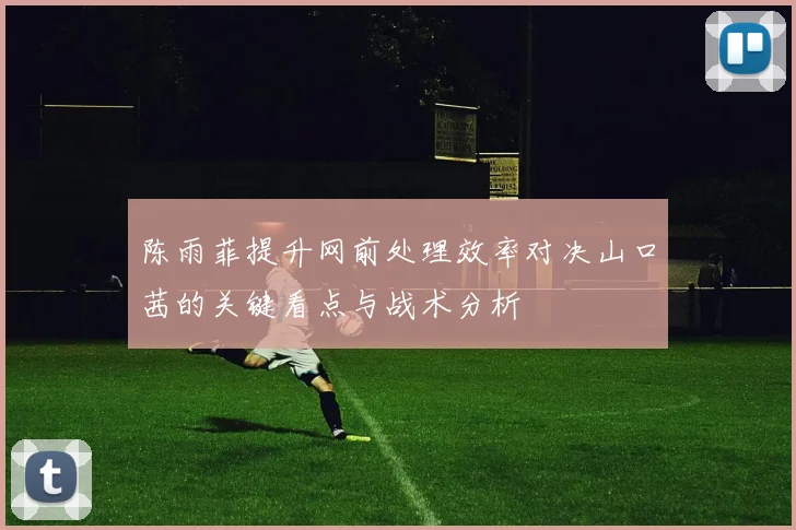 陈雨菲提升网前处理效率对决山口茜的关键看点与战术分析
